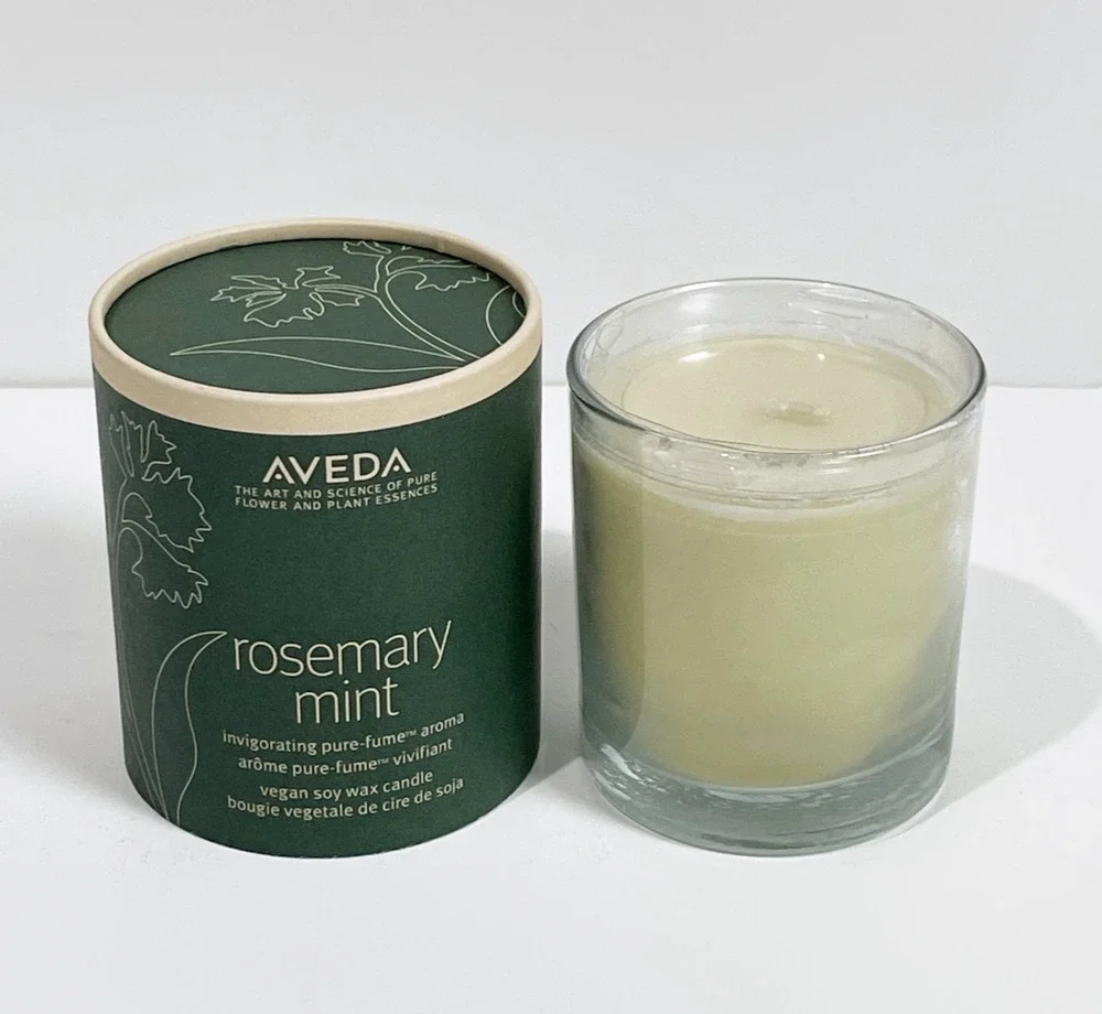 Aveda Rosemary Mint Pure-Fume Aroma Vegan Soy Wax Candle 7.8 oz